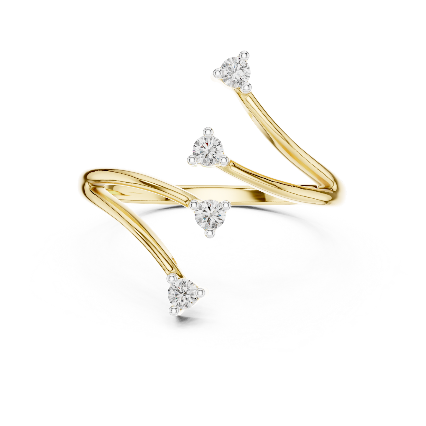 Matisha Open-Space Cuff Ring | Modern Statement Ring