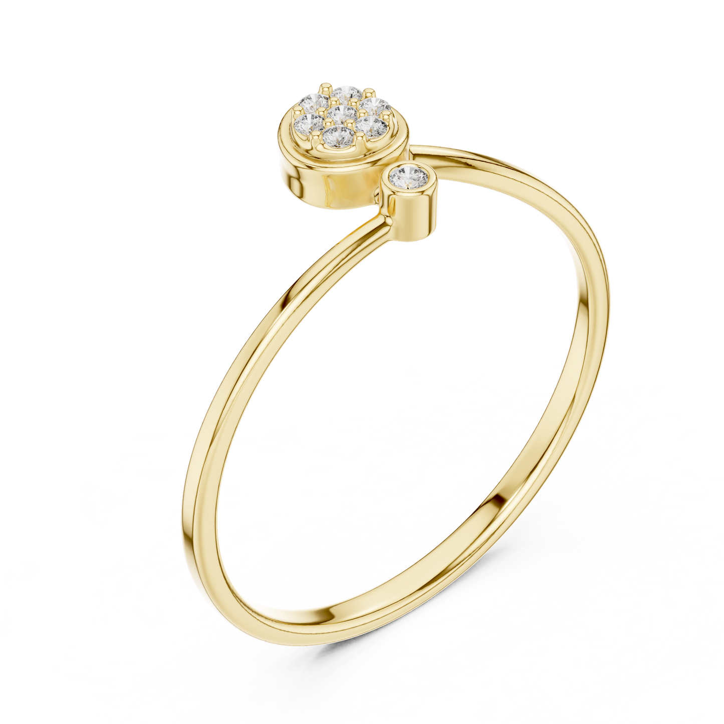 Lotus Style Diamond Ring | Symbol of Pure Elegance