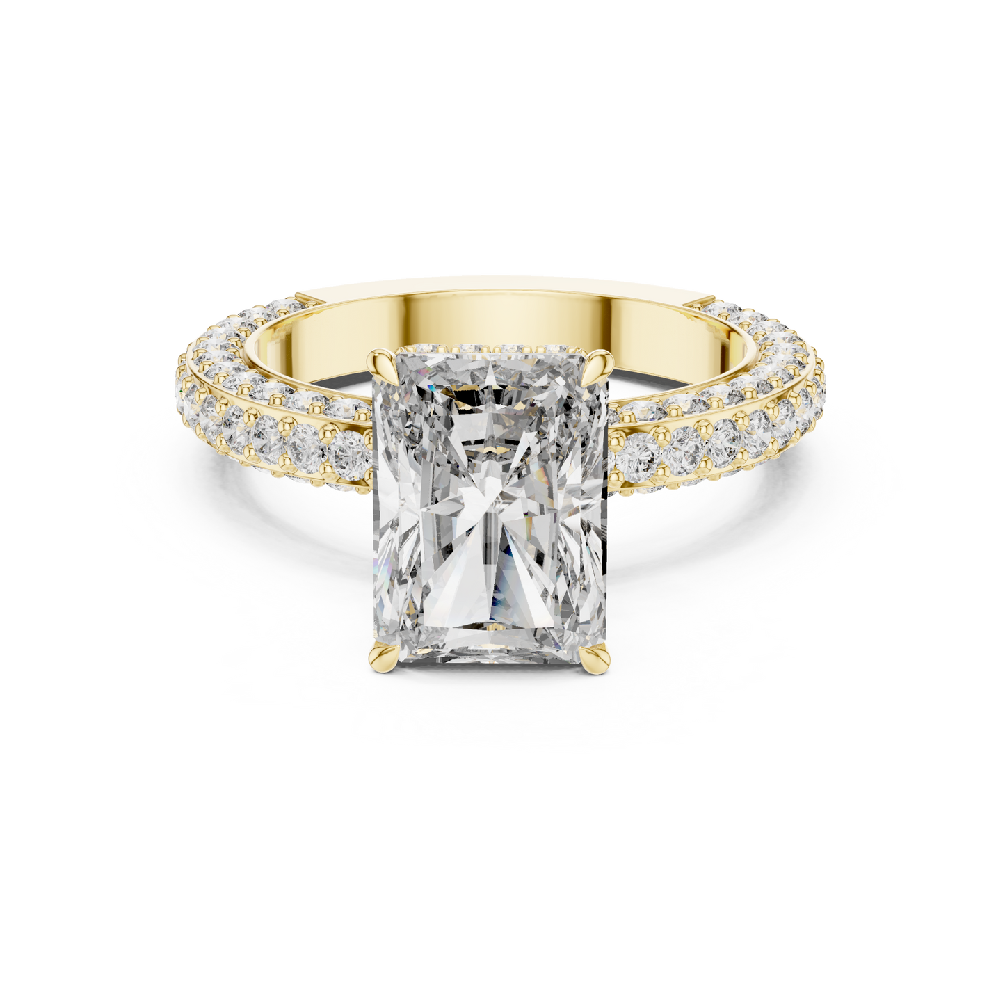 Radiant Bloom Diamond Engagement Ring | Lab-Grown Diamond