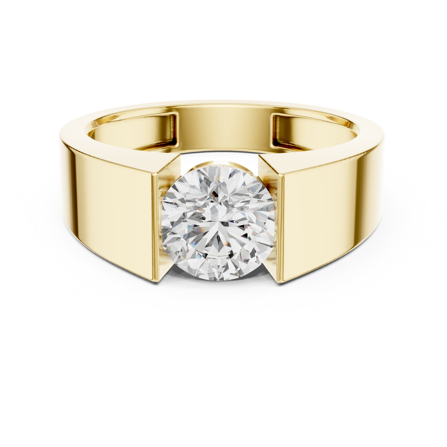 Classic Round Lab-Grown Diamond Solitaire Wedding Band
