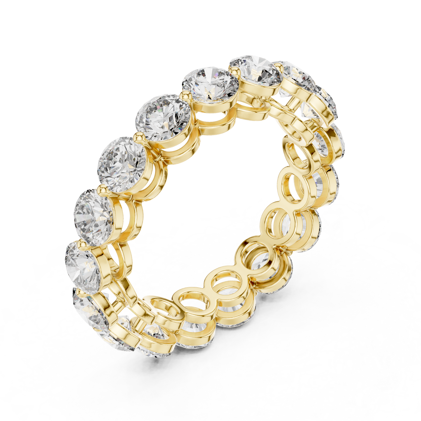 Full Diamond Eternity Band | Round Diamonds in Shared Prong Setting