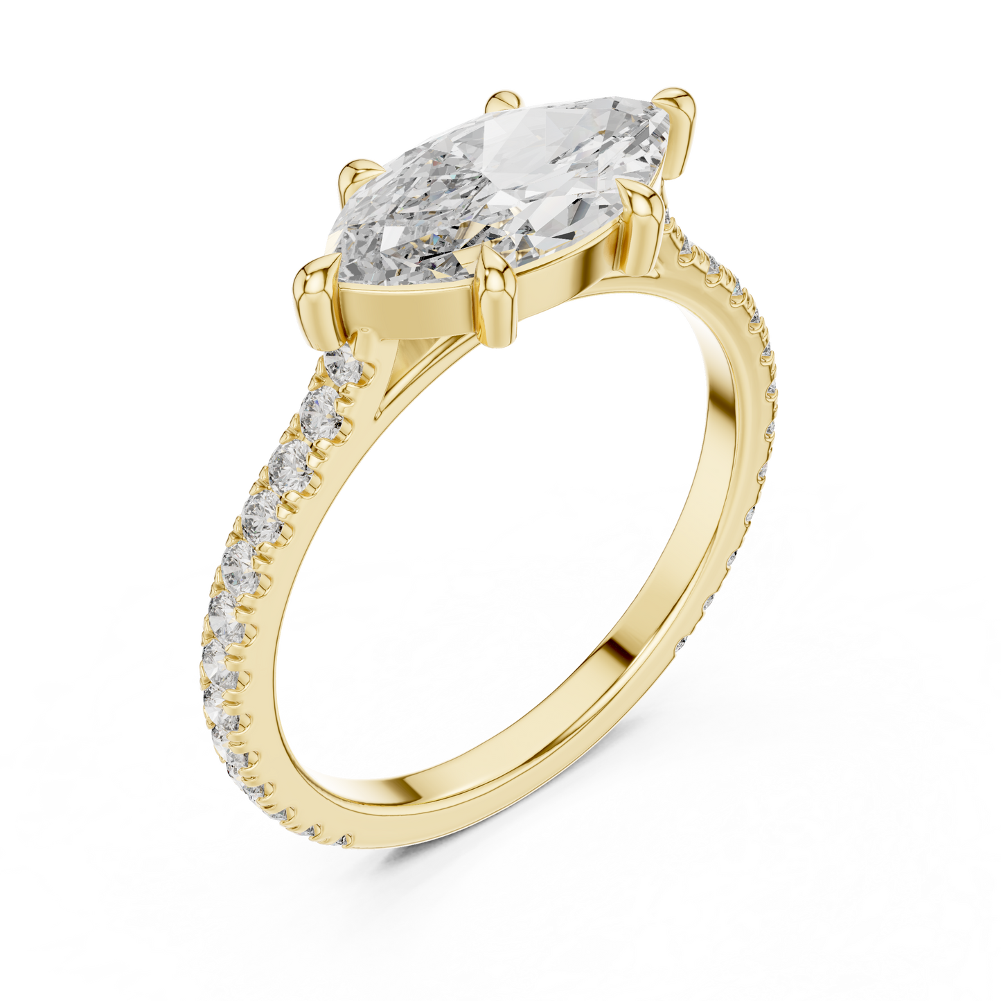 Emori Magnificent Marquise Lab-Grown Diamond Engagement Ring