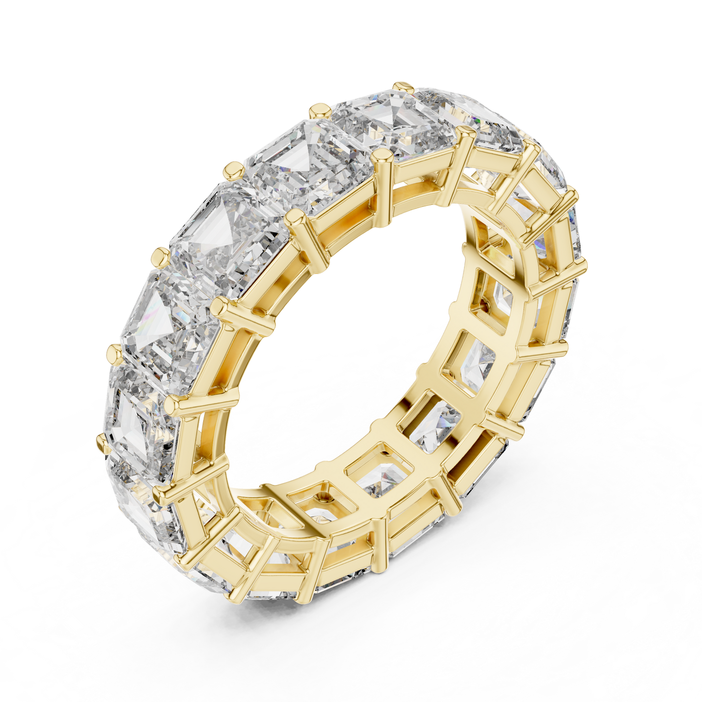 Asscher-Cut Lab-Grown Diamond Eternity Band