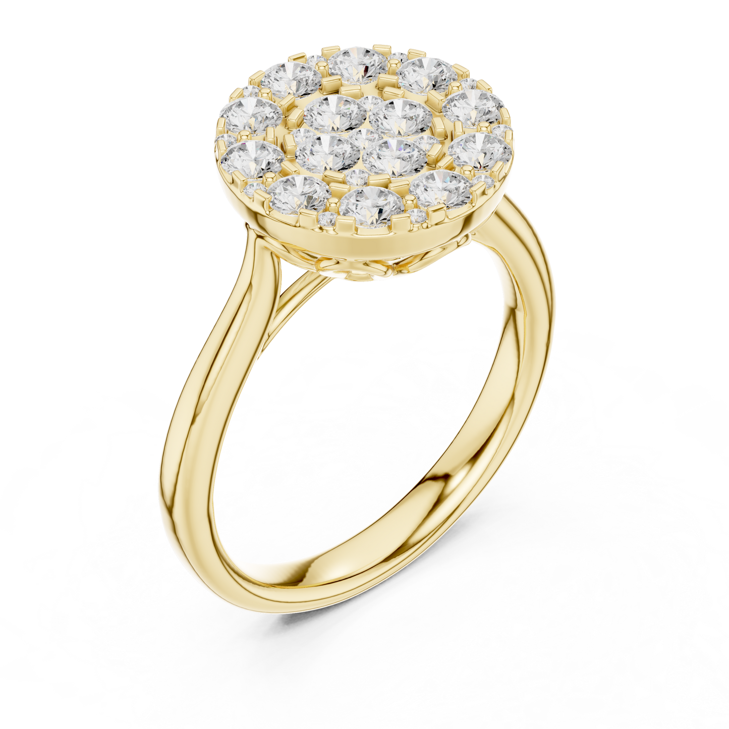 Diamond Cluster Ring | Elegant Sparkle Design