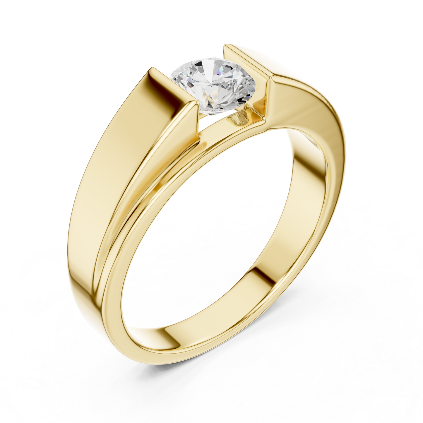 Men’s Solitaire Diamond Ring | Classic Statement Ring
