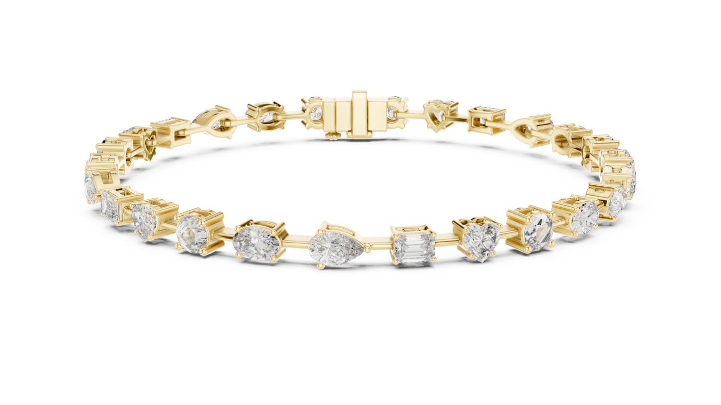 Mixed-Cut Diamond Bracelet | Modern Luxury Sparkle