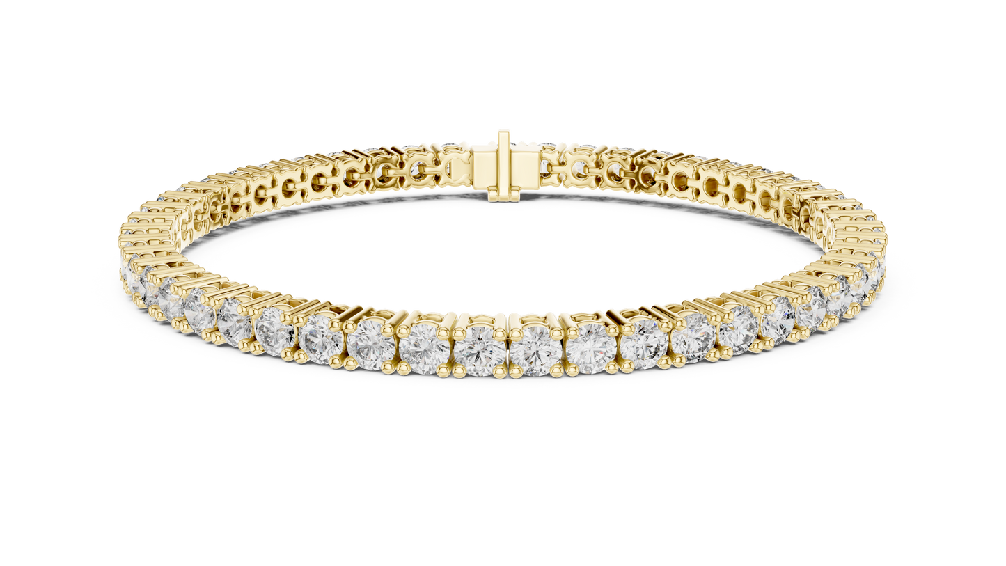 Round-Cut Diamond Tennis Bracelet | Timeless Sparkle
