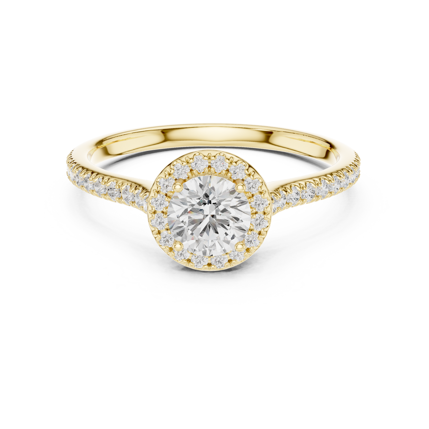 Double Halo Diamond Engagement Ring | Lab-Grown Diamond