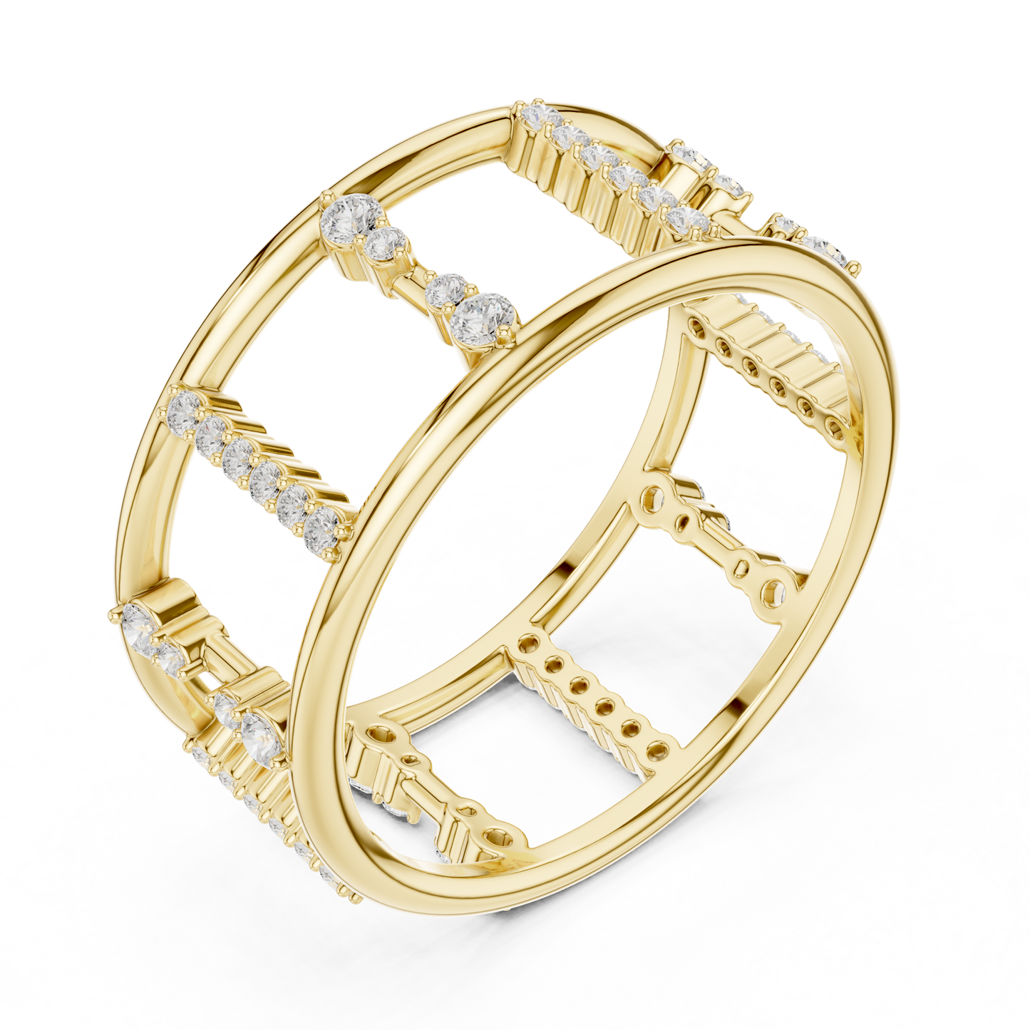 Silver Diamond Ring | Elegant Lab-Grown Diamond Ring for Women