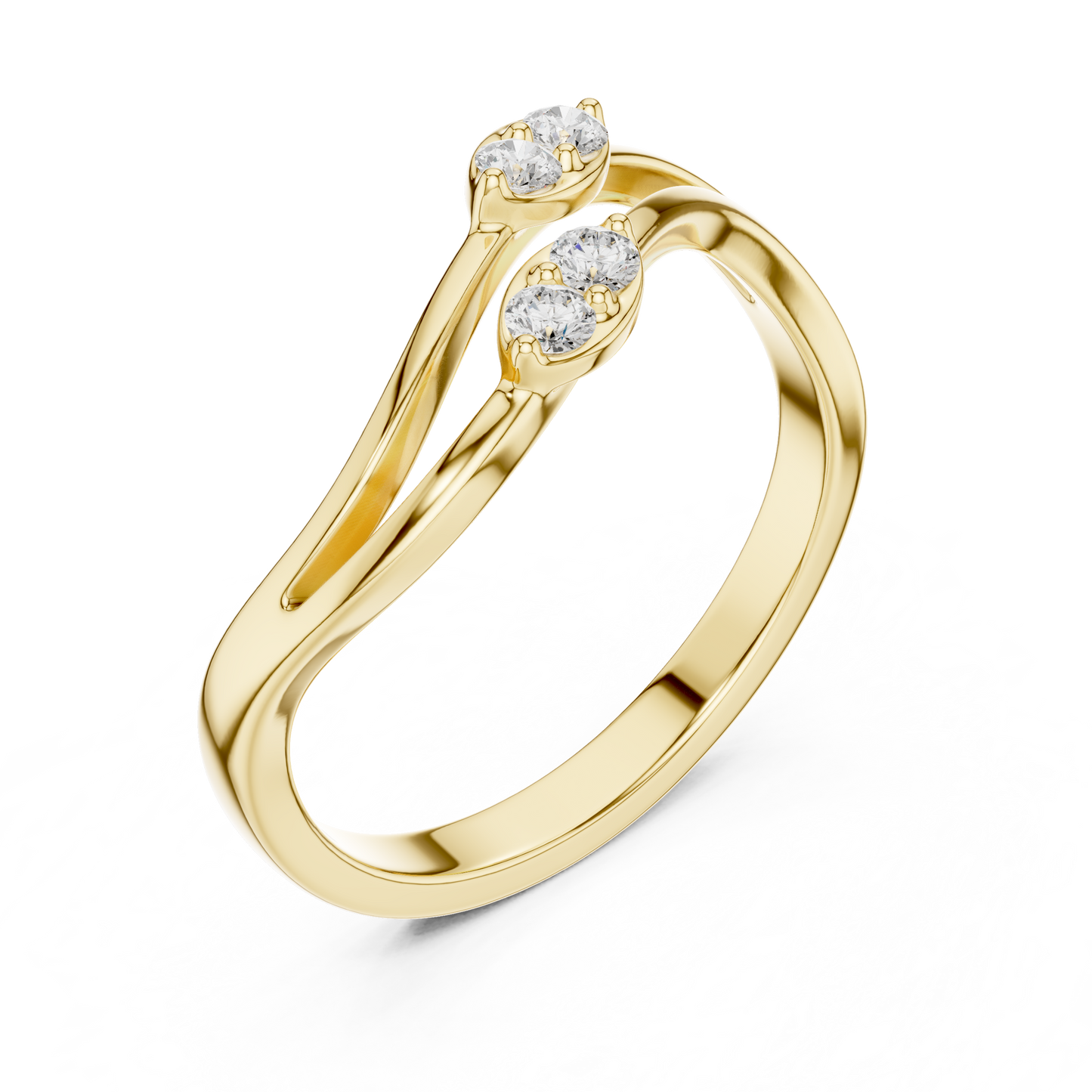 Eowen Diamond Ring | Elegant Solitaire or Accent Ring