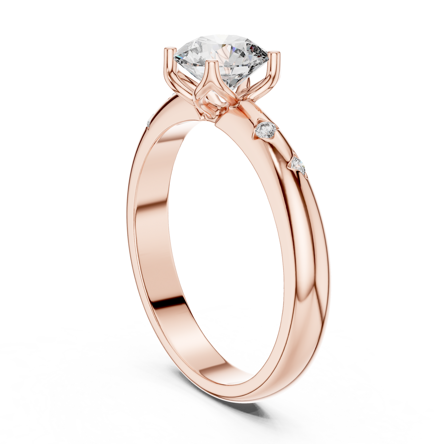 Dazzling Petals of Forever Lab-Grown Diamond Ring | Galaxy Petals Design