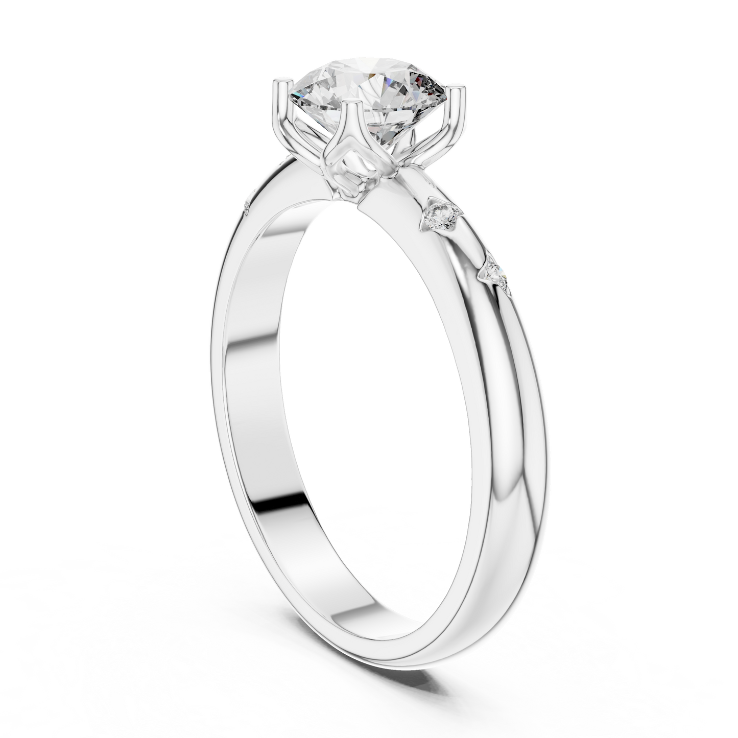 Dazzling Petals of Forever Lab-Grown Diamond Ring | Galaxy Petals Design