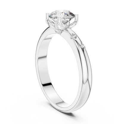 Dazzling Petals of Forever Lab-Grown Diamond Ring | Galaxy Petals Design