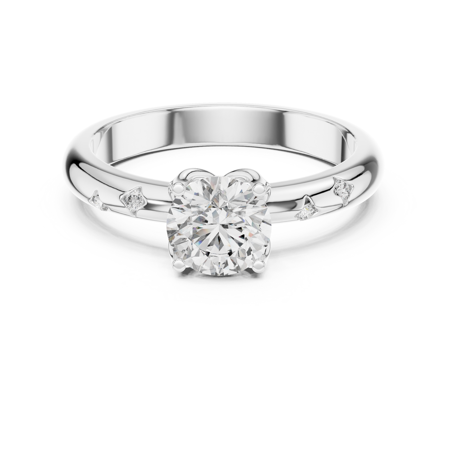 Dazzling Petals of Forever Lab-Grown Diamond Ring | Galaxy Petals Design