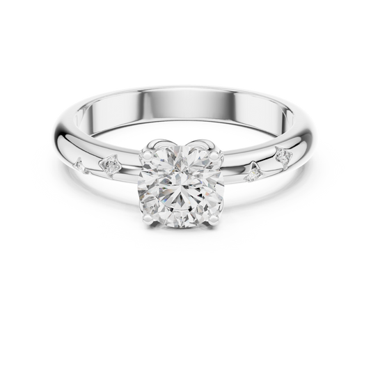 Dazzling Petals of Forever Lab-Grown Diamond Ring | Galaxy Petals Design