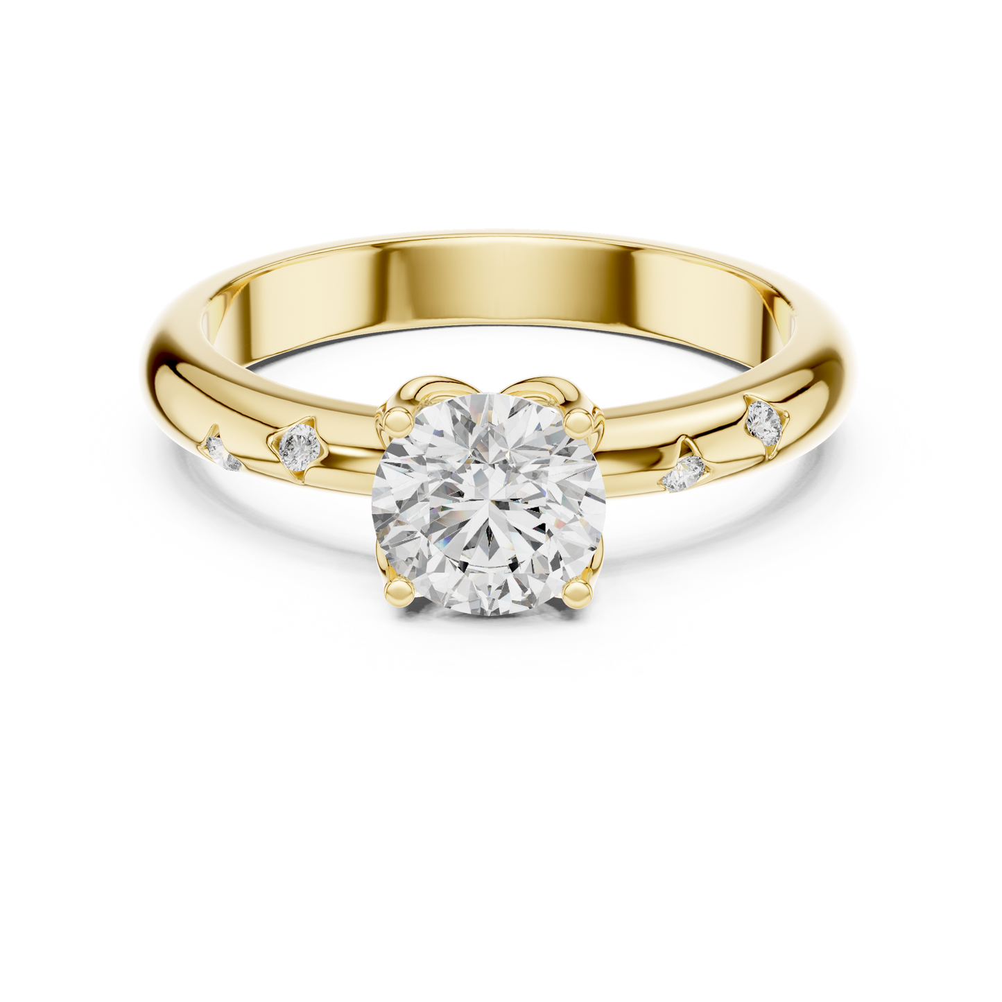 Dazzling Petals of Forever Lab-Grown Diamond Ring | Galaxy Petals Design