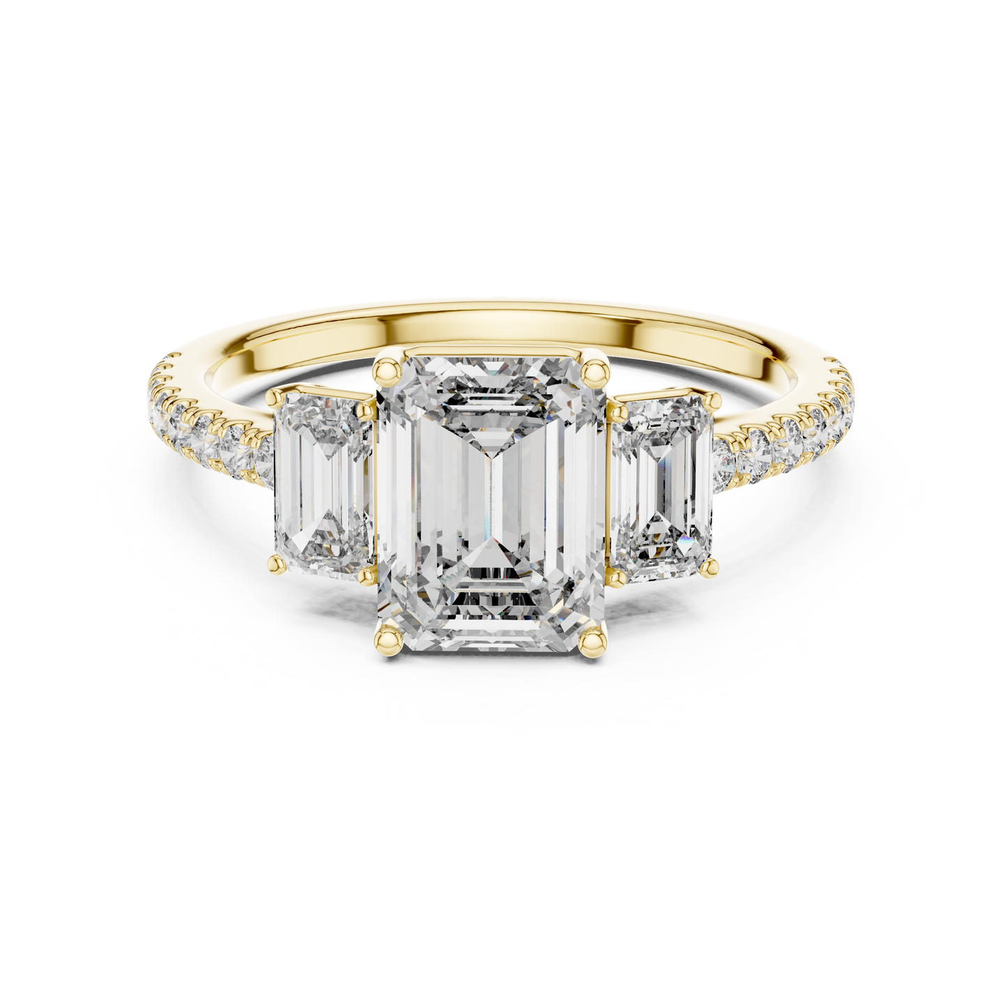 Emerald Three-Stone Ring | Timeless Elegance & Meaningful Design