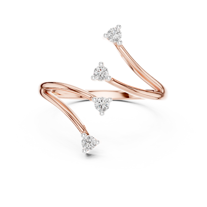 Matisha Open-Space Cuff Ring | Modern Statement Ring