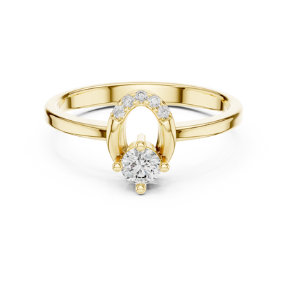 Horseshoe Engagement Ring | Symbol of Luck & Timeless Love