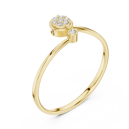 Lotus Style Diamond Ring | Symbol of Pure Elegance
