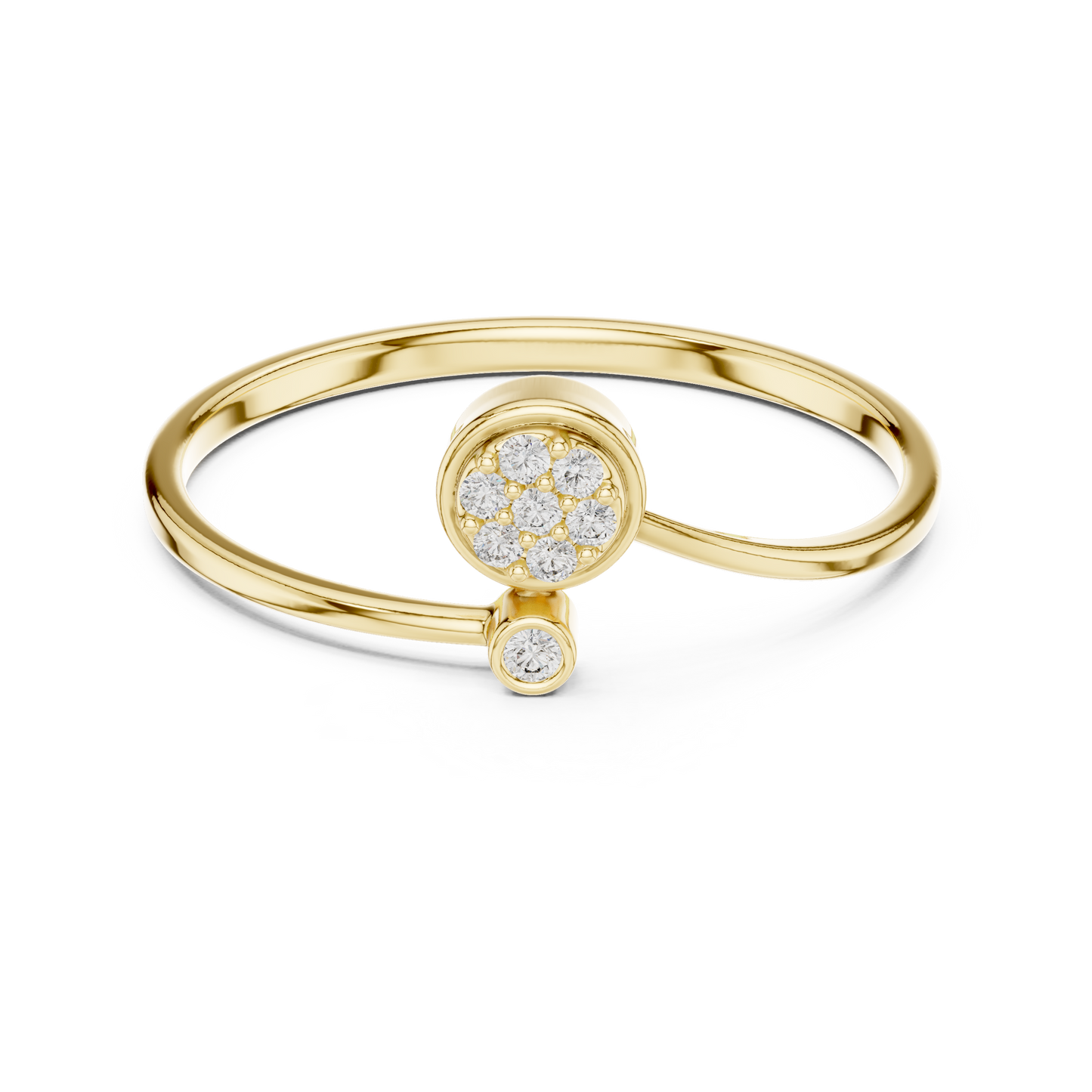 Lotus Style Diamond Ring | Symbol of Pure Elegance