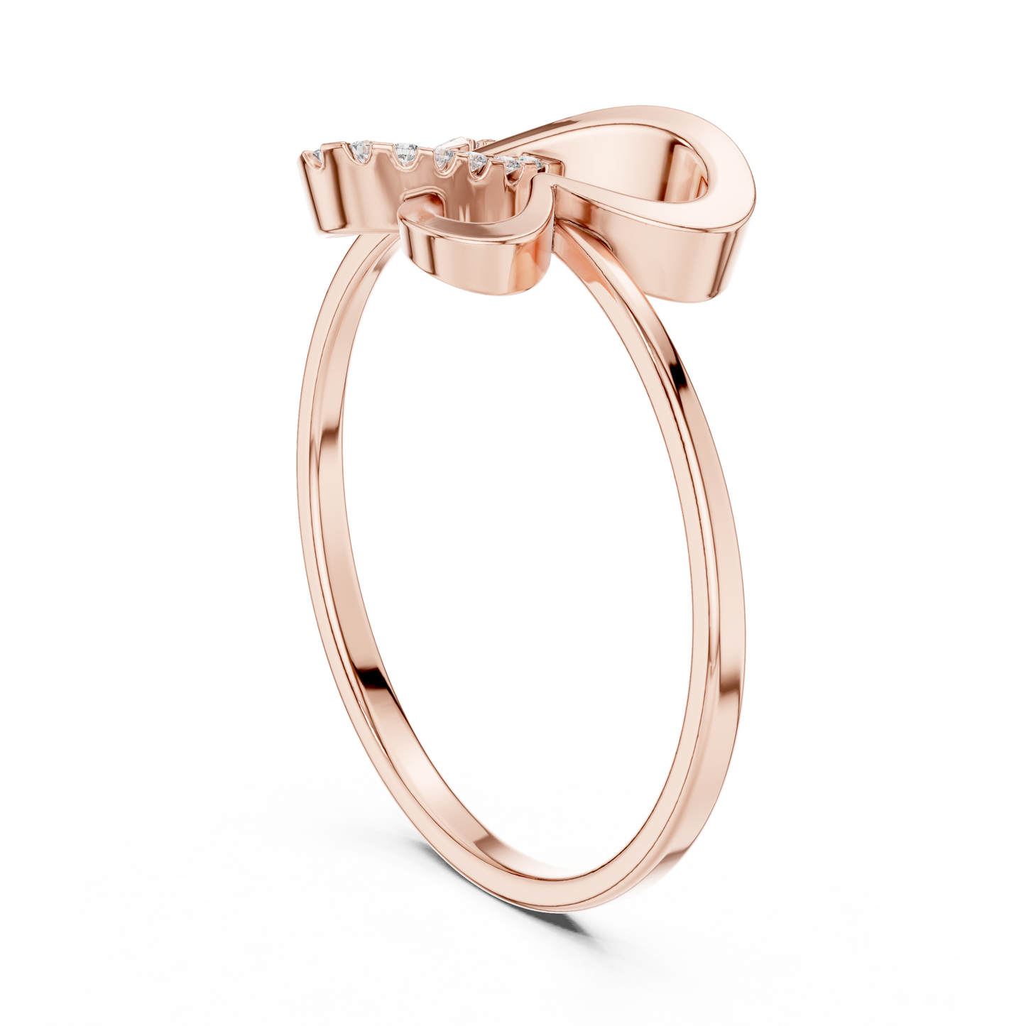 Butterfly Diamond Ring | Pavé Setting Elegance