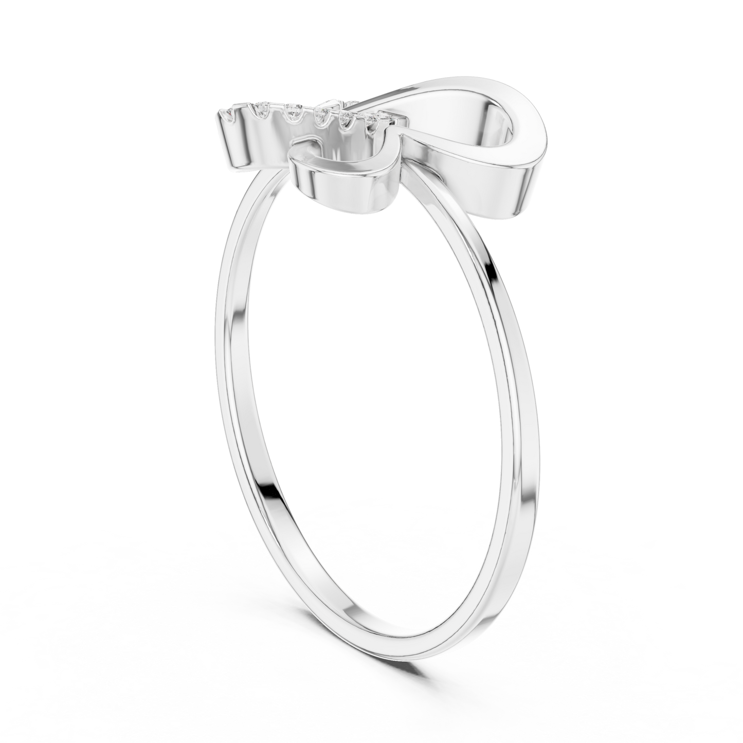 Butterfly Diamond Ring | Pavé Setting Elegance