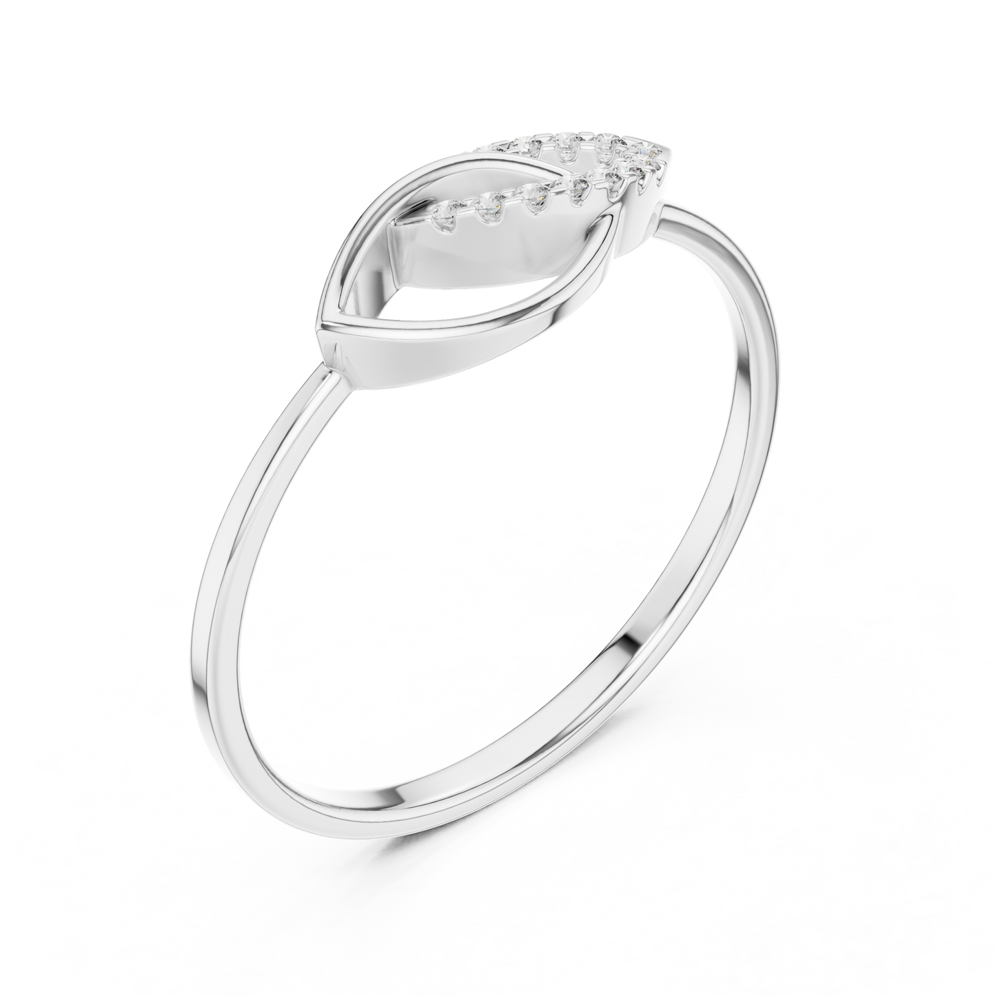 Eowen diamond ring featuring sparkling diamonds in a modern elegant design