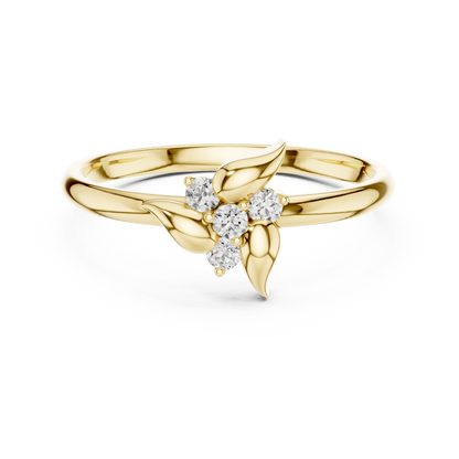 Vighnaharta Flower Ring | Elegant Floral Design for Women & Girls