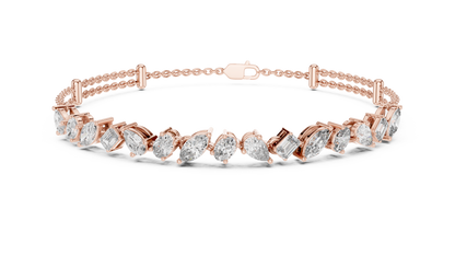 Multi-Shape Diamond Tennis Bracelet | Contemporary Luxe Brilliance