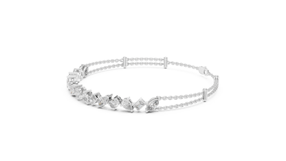 Multi-Shape Diamond Tennis Bracelet | Contemporary Luxe Brilliance
