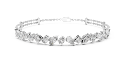 Multi-Shape Diamond Tennis Bracelet | Contemporary Luxe Brilliance