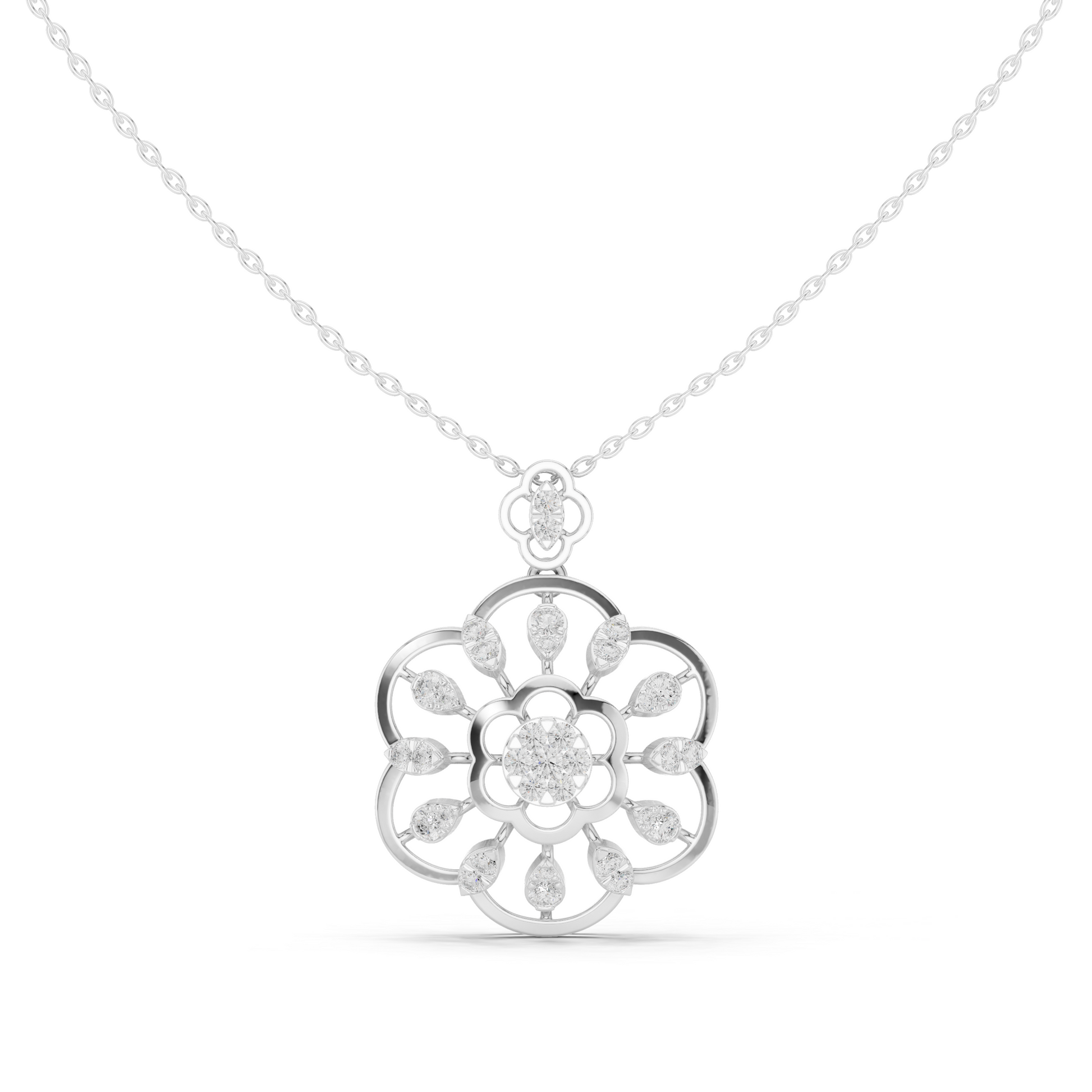 Elegant women’s necklace in white gold

Fine jewelry necklace designed for women

Minimal women’s necklace with high-polish finish