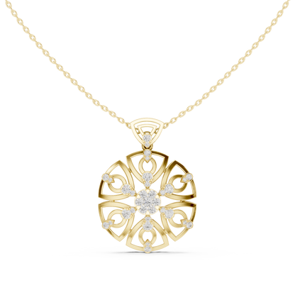Diamond Snowflake Pendant Necklace | Lab-Grown Diamond
