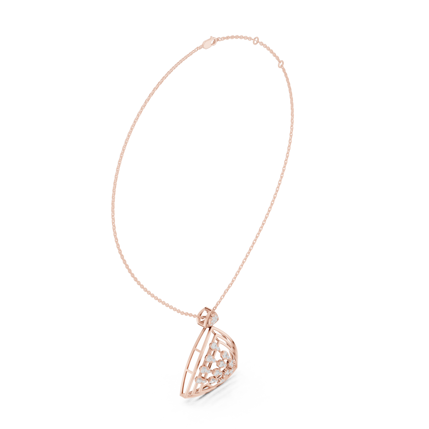 Triangular Diamond Pendant Necklace | Lab-Grown Diamond