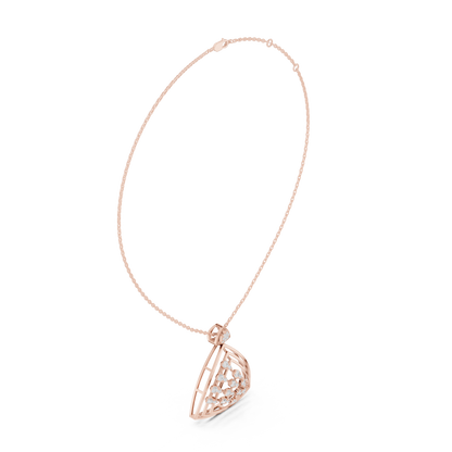 Triangular Diamond Pendant Necklace | Lab-Grown Diamond