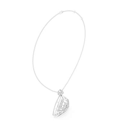 Triangular Diamond Pendant Necklace | Lab-Grown Diamond