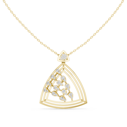 Triangular Diamond Pendant Necklace | Lab-Grown Diamond