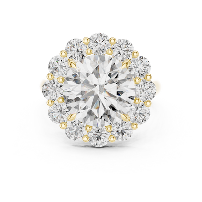 Round Diamond Halo Engagement Ring | Lab-Grown Diamond