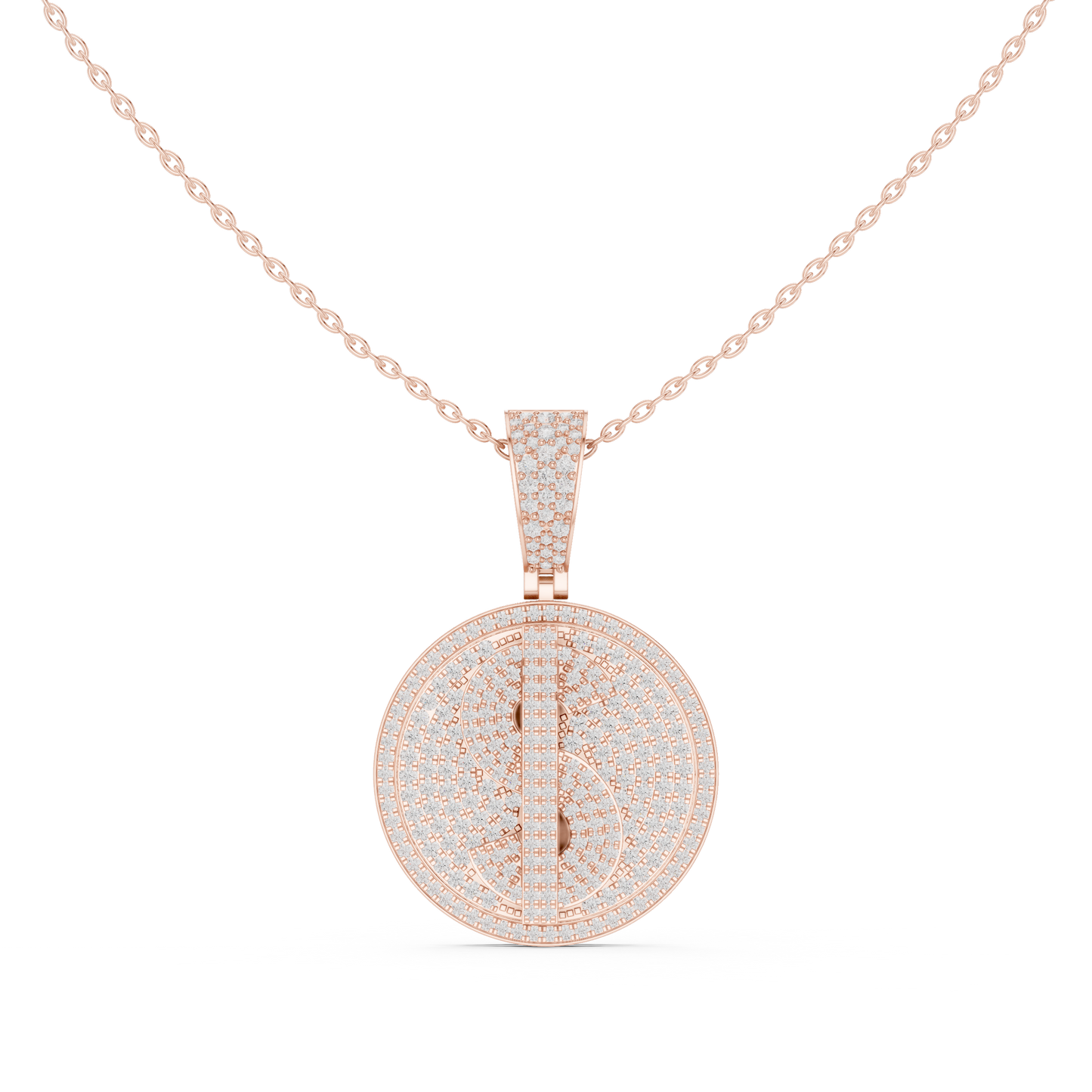 Men’s Dollar Sign Diamond Pendant