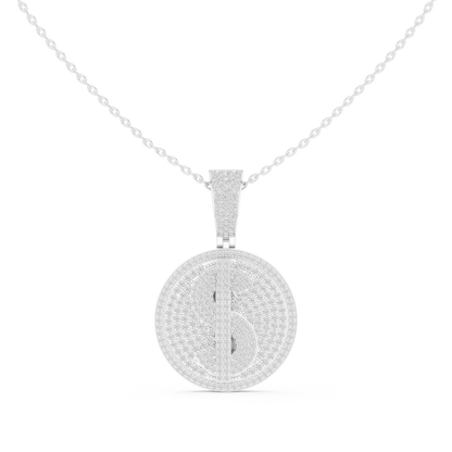 Men’s dollar sign pendant with genuine diamonds in white gold

Diamond dollar symbol pendant for men in gold

Luxury hip hop diamond dollar pendant
