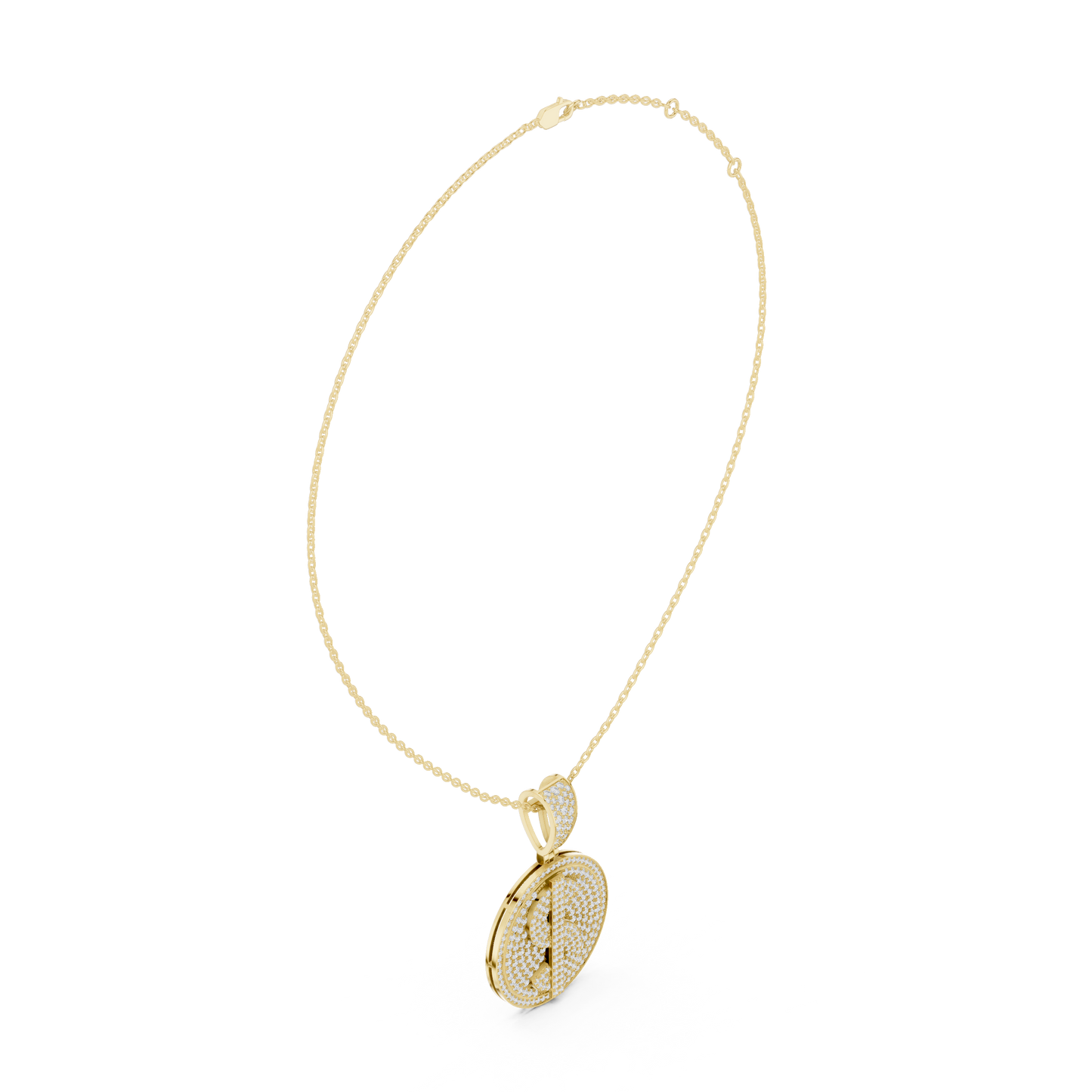 Men’s Dollar Sign Diamond Pendant