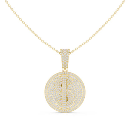 Men’s Dollar Sign Diamond Pendant