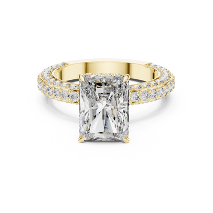Radiant Bloom Diamond Engagement Ring | Lab-Grown Diamond