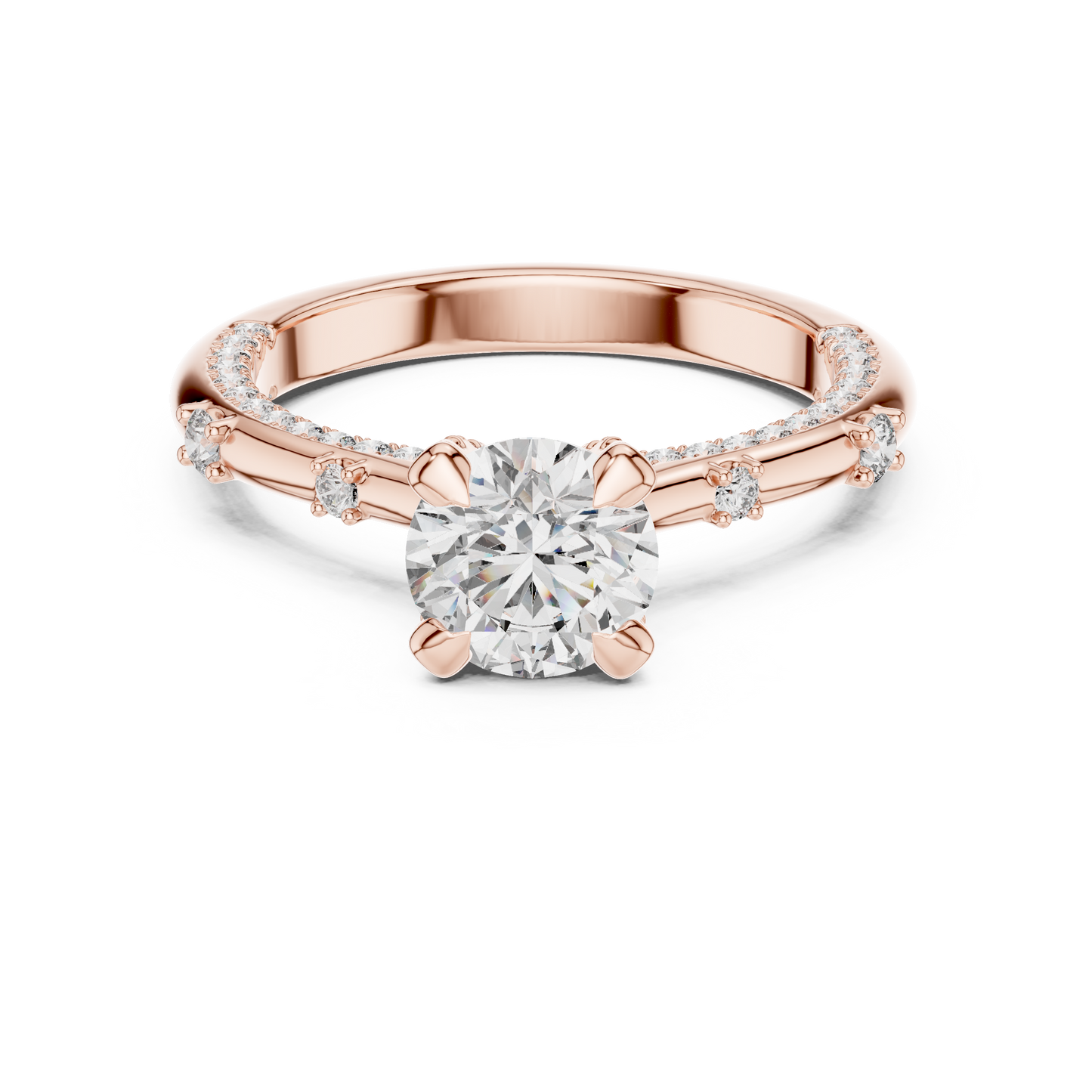 Diamond Solitaire Engagement Ring Setting | Classic Fine Jewelry