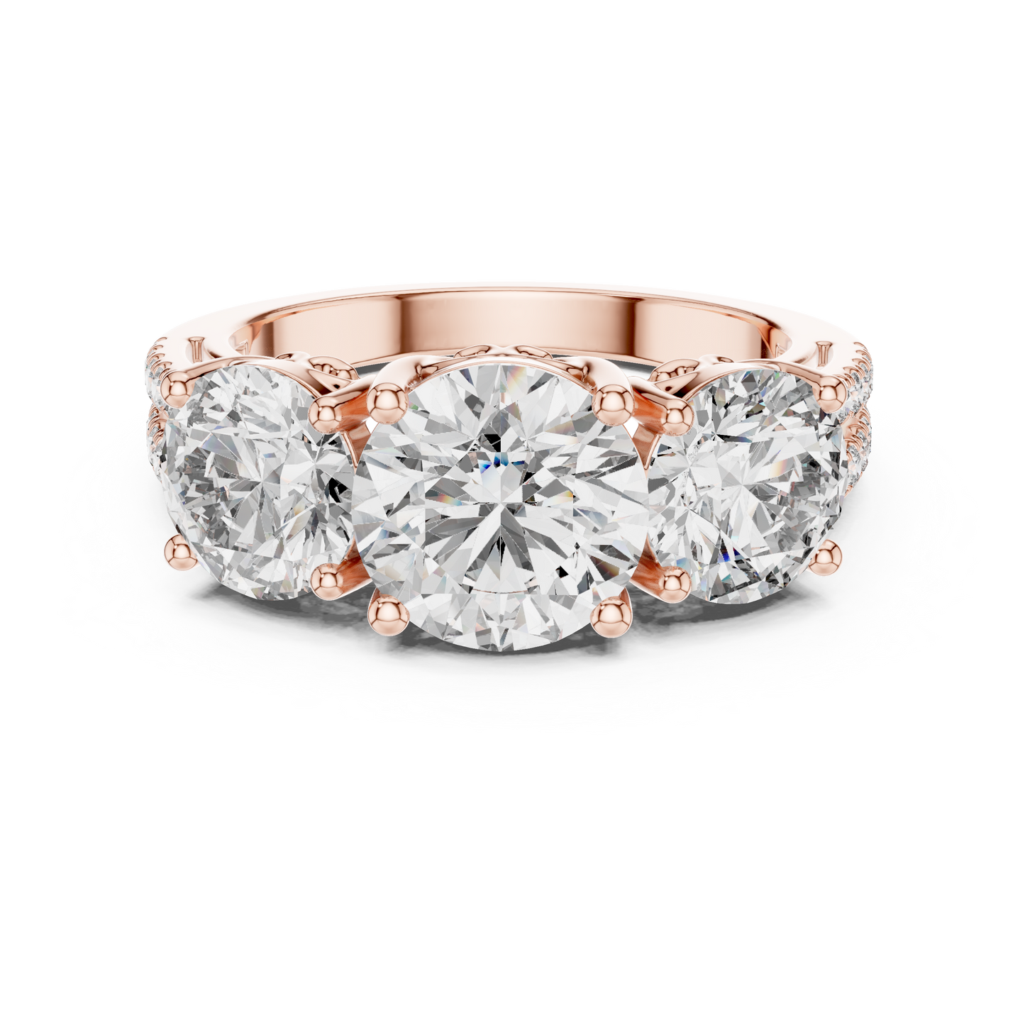 Three-Stone Diamond Engagement Ring | Lab-Grown Diamond