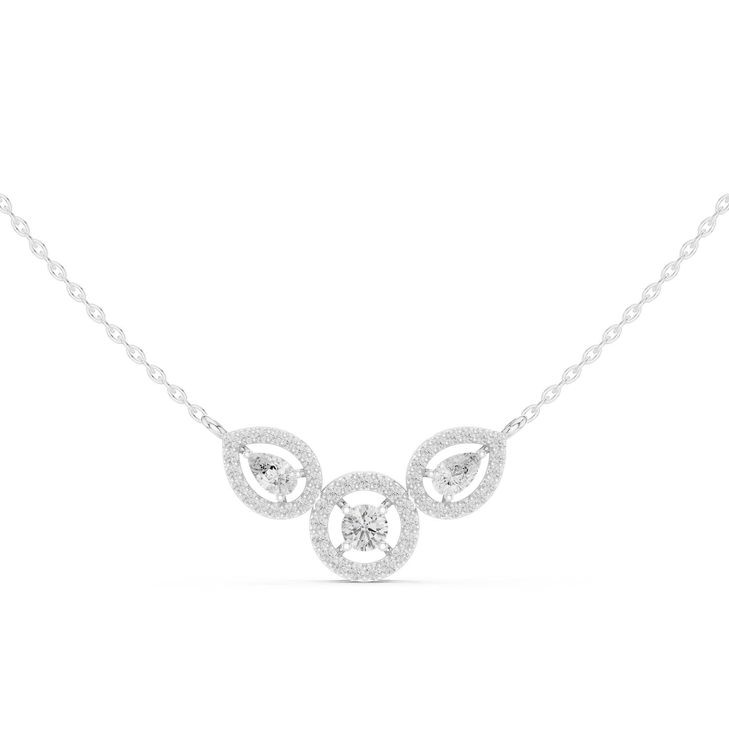 New Generation fancy diamond necklace featuring modern design with sparkling fancy-cut diamonds