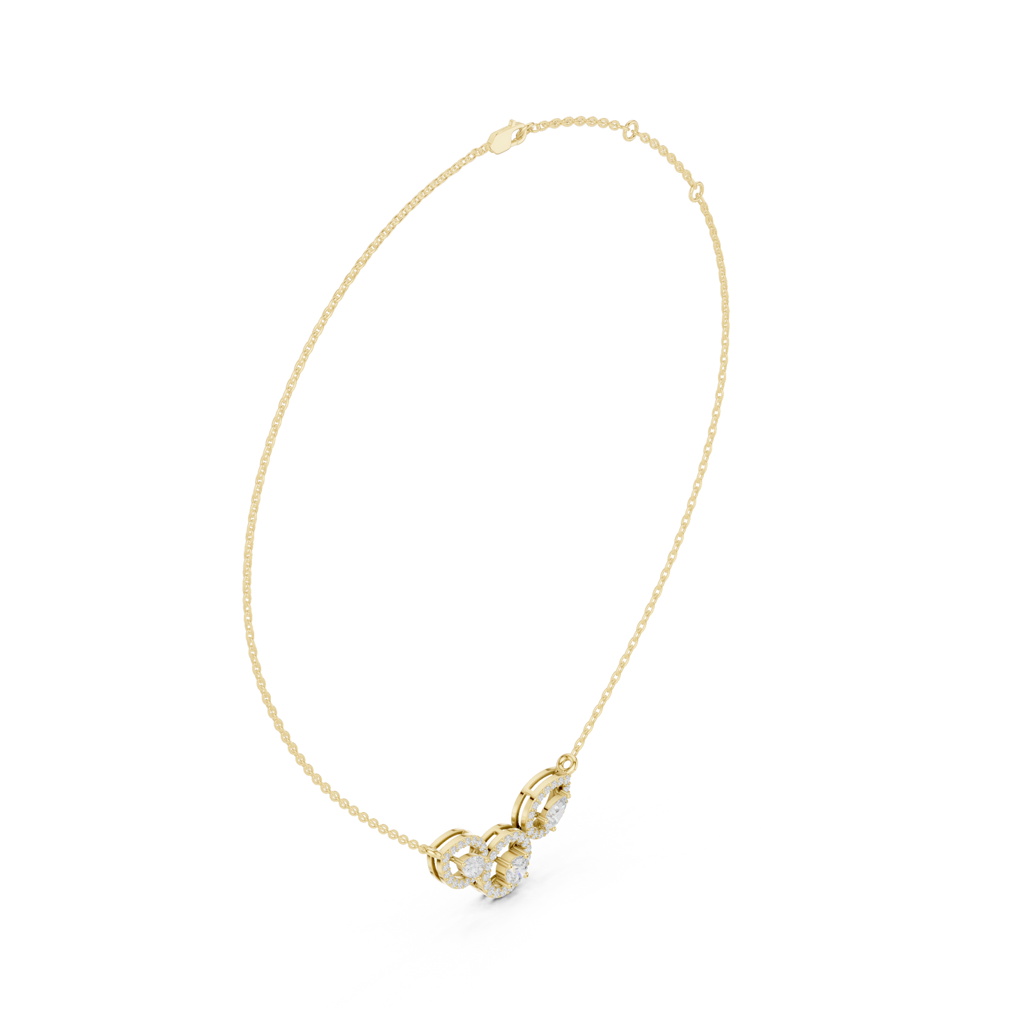 New Generation Fancy Diamond Necklace | Modern Luxury Design