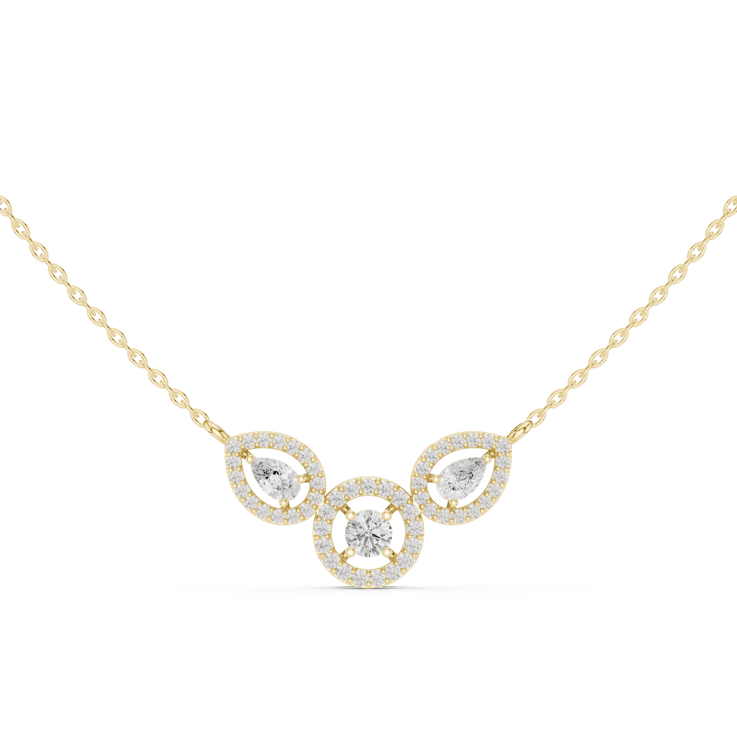 New Generation Fancy Diamond Necklace | Modern Luxury Design