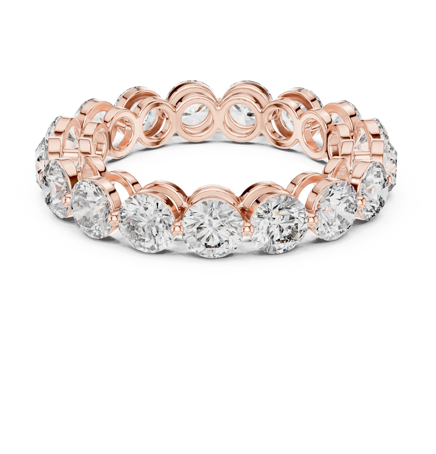Full Diamond Eternity Band | Round Diamonds in Shared Prong Setting